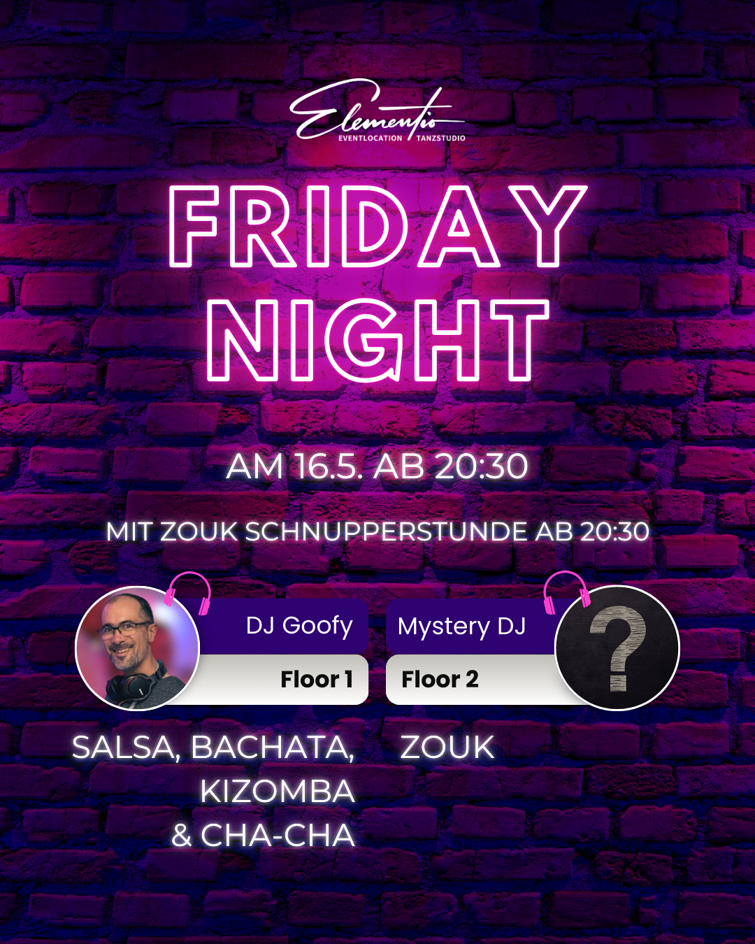 Elementio Friday Night 16.5.25 Platzhalter2 Elementio Friday Night 16.5.25 Platzhalter2