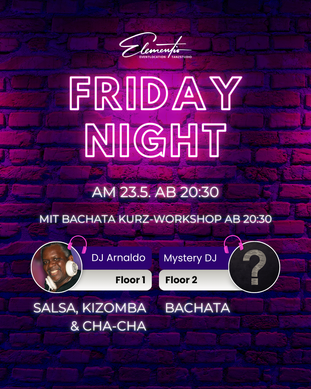 Elementio Friday Night 23.5. Platzhalter3 Elementio Friday Night 23.5. Platzhalter3