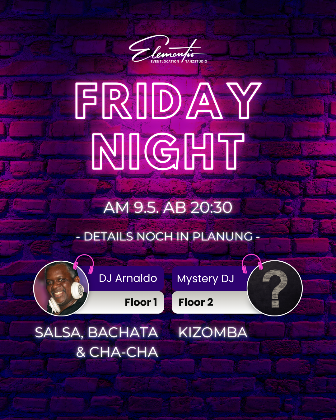 Elementio Friday Night 9.5. Platzhalter2 Elementio Friday Night 9.5. Platzhalter2