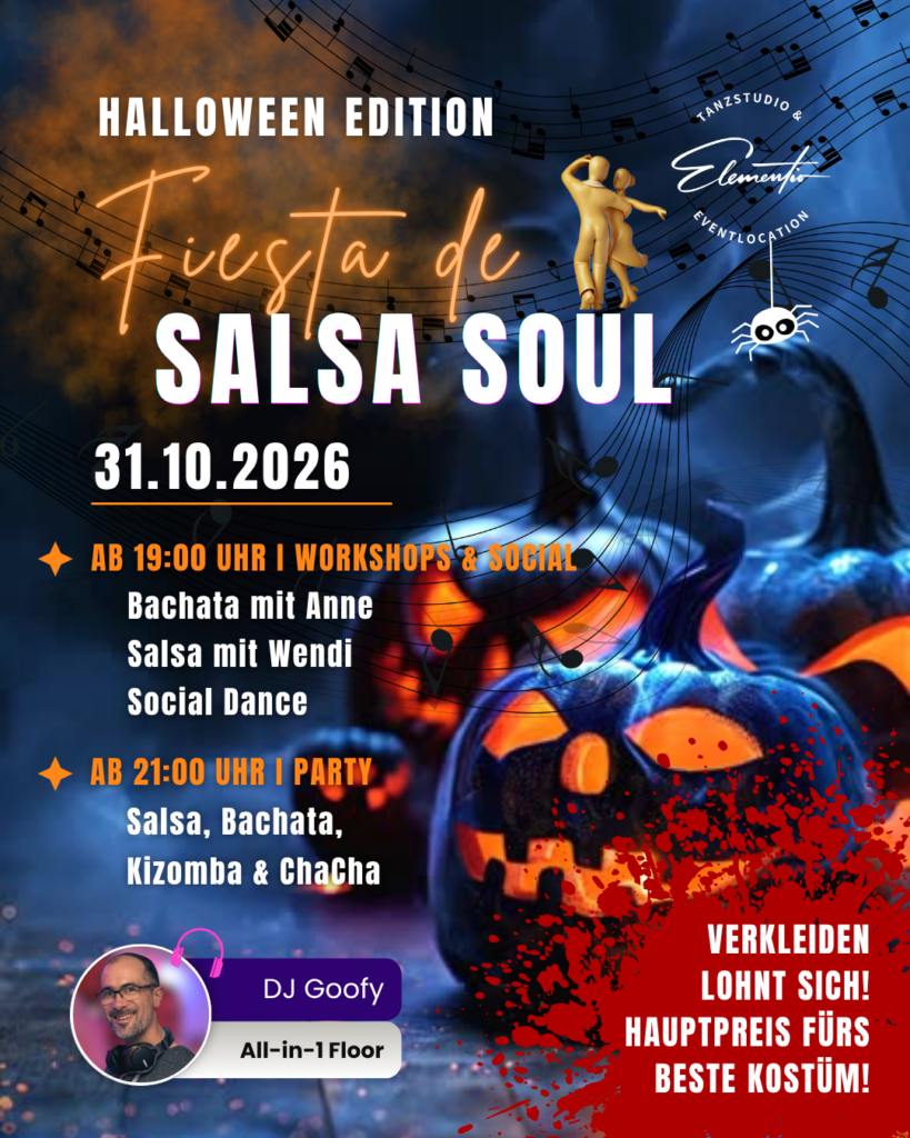 Tanzstudio Elementio 31.01.26 Fiesta de Salsa Soul - Halloween Party