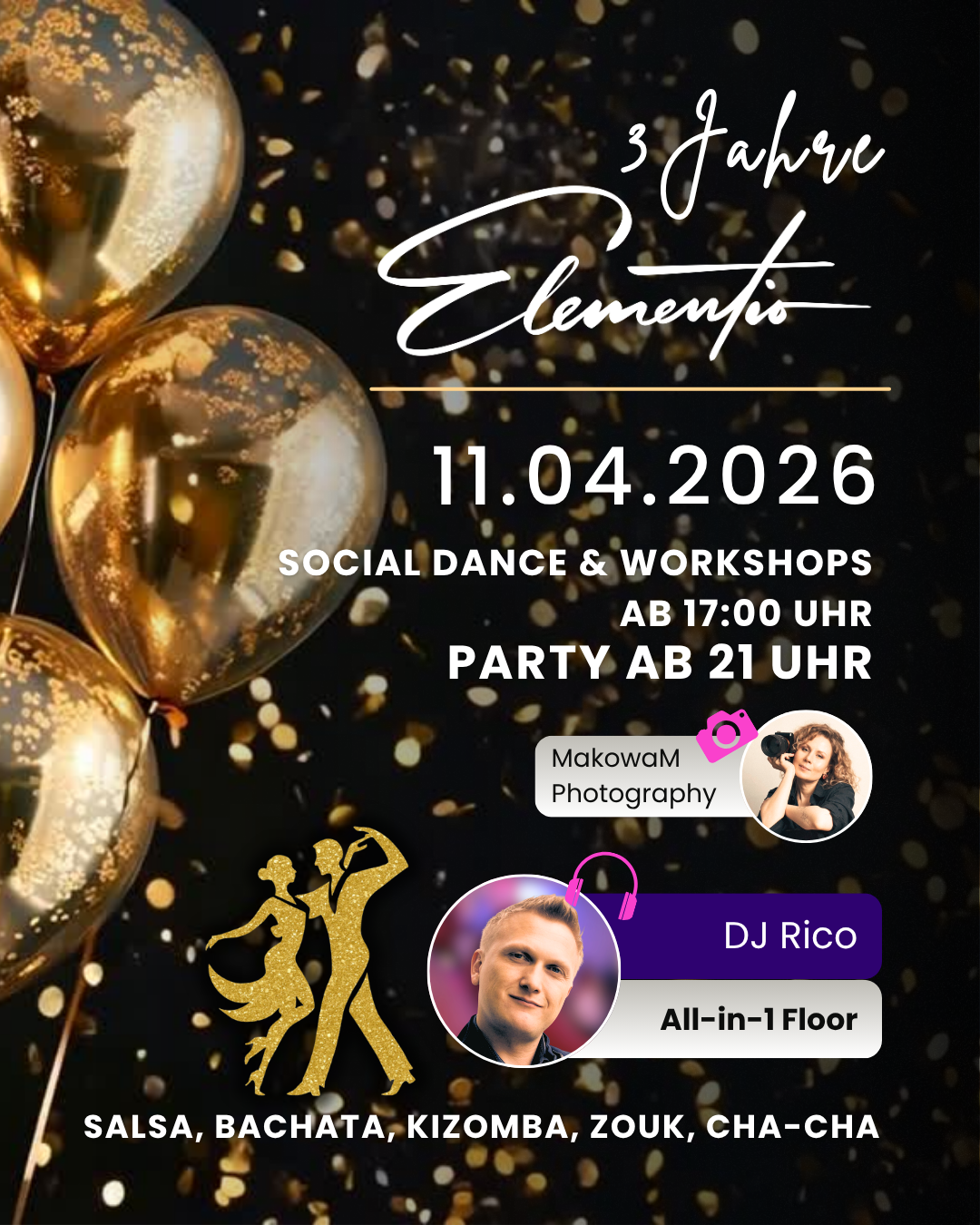 Fiesta de Salsa Soul - 3 Jahre Elementio